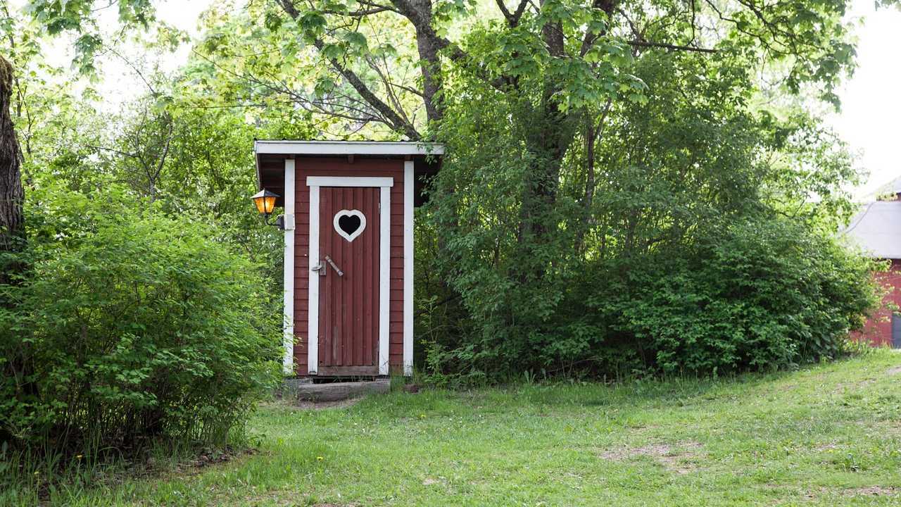 Das Plumpsklo war eine sehr frühe Trockentoilette.