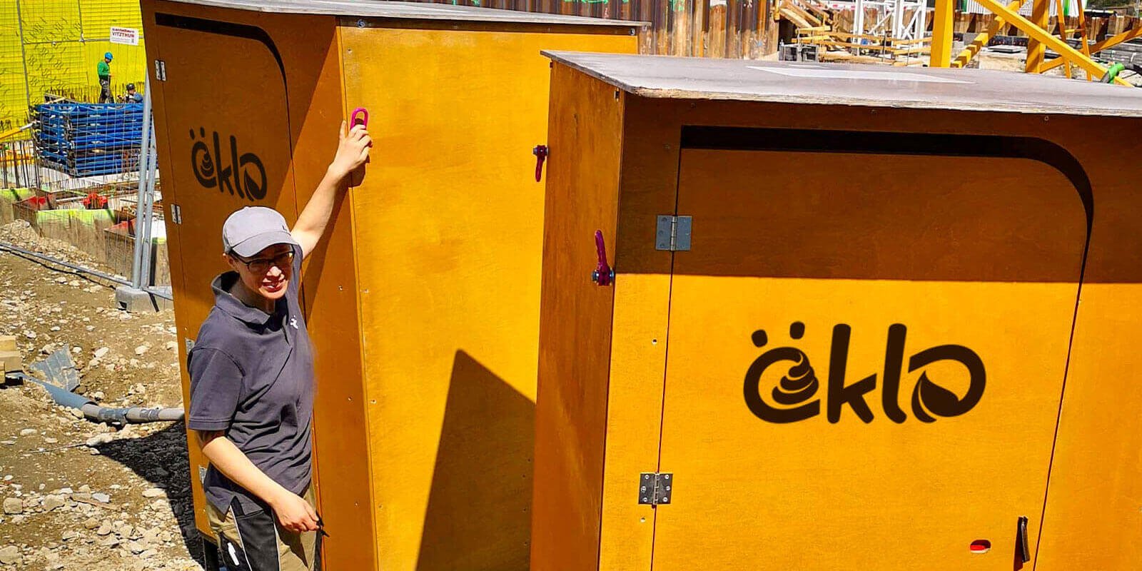 öKlos auf einer Baustelle zur vermietung